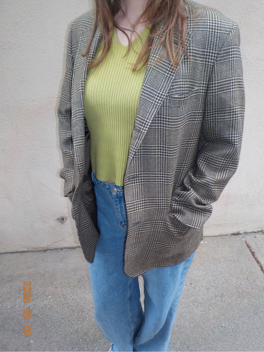 Plaid Oversized Blazer